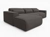 AX LIVING Wohnlandschaft mit Schlaffunktion Ruyam Grau Sofa 310 cm L Bild 4
