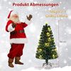 150 cm Künstlicher Weihnachtsbaum aus Glasfaser mit Beleuchtung Tannenbaum Bild 2