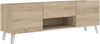 TV-Board >BRIGHTON 2< in Eiche Dekor - 140x46,5x34,5cm (BxHxT) Bild 4