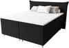 99rooms Zeus Boxspringbett 160x200 cm Strukturstoff INARI Schwarz Taschen-Federung Bild 3