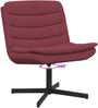vidaXL Drehstuhl Weinrot 63 x 75 x 76 cm Stoff 42007353 Bild 5