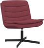 vidaXL Drehstuhl Weinrot 63 x 75 x 76 cm Stoff 42007353 Bild 1