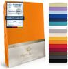 MOON Heimtextilien Spannbettlaken MOON-Luxury Spannbettlaken Jersey Stretch 230g/m², 97% Mako-Baumwolle 3% Elastan Bild 5