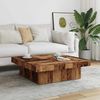 vidaXL Couchtisch Altholz-Optik 90x90x28 cm Holzwerkstoff 856554 Bild 3
