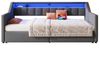BlingBin Daybett Tagesbett Kinderbett Schlafsofa (1 tlg), ausziehbar auf 180x200cm mit 2 Schubladen & 2 Aufbewahrungsfächern Bild 4