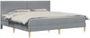 vidaXL Bettrahmen Hellgrau 180 x 200 cm Polyester 3414969 Bild 2