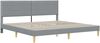 vidaXL Bettrahmen Hellgrau 180 x 200 cm Polyester 3414969 Bild 4