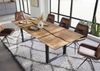 Esstisch Mango 260x100x76 natur lackiert / Epoxid schwarz, U-Beine anthrazit glänzend EPOXY Bild 2