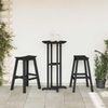 vidaXL Barhocker 2 pcs Schwarz 52 x 43 x 73,5 cm HDPE 42006611 Bild 3