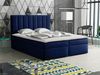 Boxspringbett Ideal Box, Blau, 160x200 cm Bild 2