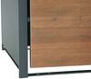 XL 1er/2er-Mülltonnenverkleidung HWC-J82, Mülltonnenbox, Metall 38kg, anthrazit ~ Kirsche-Holzoptik dunkelbraun Bild 5