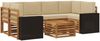vidaXL Outdoor-Sofagarnitur 7 pcs Natur und Beige Massivholz Akazie 3384094 Bild 2