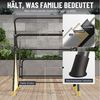 Huracan Hollywoodschaukel 3-Sitzer, Gartenschaukel mit Verstellbarem Sonnendach, 3-Sitzer, 193*110*152cm, UV-Schutz Wetterfest, Schaukelbank 220kg Belastbar Bild 4