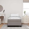 vidaXL Boxspringbett mit Matratze Taupe 90 x 190 cm Stoff 3398826 Bild 3