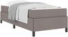 vidaXL Boxspringbett mit Matratze Taupe 90 x 190 cm Stoff 3398826 Bild 2