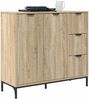 vidaXL Sideboard Sonoma-Eiche 89,5 x 33 x 82 cm Holzwerkstoff 883456 Bild 3