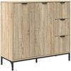 vidaXL Sideboard Sonoma-Eiche 89,5 x 33 x 82 cm Holzwerkstoff 883456 Bild 2