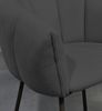 Armlehnstuhl >Pina< (2er Set) in grau, schwarz - 70x78x63 (BxHxT) Bild 3