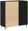 vidaXL Schallplattenschrank Schwarz Eichen-Optik 85 x 38 x 89 cm 862910 Bild 5