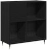 vidaXL Schallplattenschrank Schwarz Eichen-Optik 85 x 38 x 89 cm 862910 Bild 2