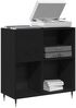 vidaXL Schallplattenschrank Schwarz Eichen-Optik 85 x 38 x 89 cm 862910 Bild 3