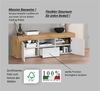 OTTO home Lowboard CHRONOS Breite 155 cm mit 2 Türen, 1 Schublade,1 offenes Fach (1 St), TV-Board, Sideboard niedrig, Grifflos mit Push to Open 'Made in Italy' Bild 3