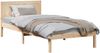 vidaXL Bettgestell Braun 90 x 190 cm Massivholz Kiefer 872212 Bild 2