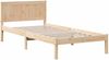 vidaXL Bettgestell Braun 90 x 190 cm Massivholz Kiefer 872212 Bild 4