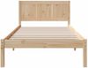 vidaXL Bettgestell Braun 90 x 190 cm Massivholz Kiefer 872212 Bild 5