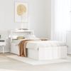 vidaXL Massivholzbett mit Kopfteil Weiß 75x190 cm Kiefer 3306367 Bild 3