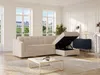 Vente-unique - DARIELO Sofa Stoff Beige - B 223 cm152 cm x H 93 cm x L 295 cm Bild 2