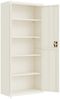 vidaXL Aktenschrank Weiß 90x40x200 cm Stahl 339760 Bild 4