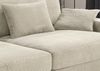 Big-Sofa 290cm breit Federkern Polsterung Lounge Couch extratief Cord Beige Grau Bild 5