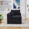 Sofa Einzelsitzer 101 x 102,5 x 84 cm — Sitzfläche 78 x 58 x 52 cm, Cordstoff Schwarz, modernes komfortables Design Bild 3