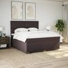vidaXL Boxspringbett mit Matratze Dunkelbraun 180x200 cm Stoff 3290563 Bild 3
