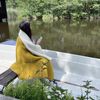 WoolOnly Doubleface Wendedecke Plaid aus norwegischer Wolle 130x200 cm, Spicy Mustard Bild 4