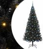 vidaXL Weihnachtsbaum mit 300 LEDs mit Ständer Schwarz 210 cm PVC 3396494 Bild 2