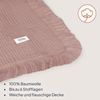 Kinderdecke MUSLIN BLANKET, lionelo, 6 Lagen/100% Baumwolle/ganzjährig/weicher Musselin/Fransen Bild 4