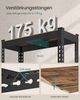 SONGMICS Schnelle Montage, Schwerlastregal, Standregal, Lagerregal, Küchenregal, Regal, 5 Ablagen, 30 x 75 x 150 cm, bis 875 kg belastbar, für Keller, Küche, Arbeitszimmer, vintagebraun GLRDE300B11 Bild 4