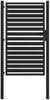 vidaXL Gartentor Abschließbar Schwarz 100x150 cm Aluminium 42004148 Bild 2