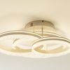 Novel LED-Deckenleuchte, Aluminium Coffee, 72 x 22 x 63 cm, dimmbar mit Fernbedienung Bild 2
