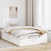 vidaXL Ottoman-Bett mit Matratze Weiß 120x200 cm Kunstleder 3311032 Bild 3