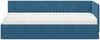 vidaXL Eckbettgestell mit Matratze mit Kopfteil 2 pcs Blau Samt 3393837 Bild 5