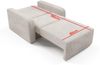 Schlafsofa Tessa III 155x85 cm Komfortables Sofa mit Bettkasten, Couch 3-Sitzer Kordstoff- Inklusive Gratis-Kissen - Poso 29 Bild 5