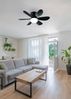 lightling LED Deckenleuchte Lunar, Helligkeit und Lichtfarbe stufenlos einstellbar, LED fest integriert, kaltweiße bis warmweiße Lichtfarbe, Ventilator mit 3 Geschwindigkeitsstufen, Fernbedienung, Timerfunktion Bild 2