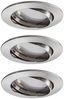 3x Paulmann SmartHome Bluetooth Goal Einbauleuchten Set LED 3x5,8W dimmbar schwenkbar 230/24V 51mm Eisen gebürstet/Alu Zink7167 Bild 2