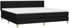 Boxspringbett mit Matratze Stoff Schwarz 200x200 cm, Härtegrad: H2 [3130299] Bild 3