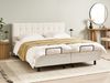 Bett verstellbar Bouclé DUKE 180 x 200 cm Cremeweiß Bild 3