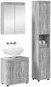 vidaXL Badezimmermöbel-Set TULUM 3 pcs Graues Sonoma 60 x 34 x 63 cm 3398040 Bild 2
