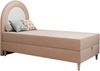 Kinderbett NEST, Boxspringbetten für Kinderzimmer, Jugendbett, Einzelbett mit Matratze 90 x 180 cm - Rosa Velvet - Topper Visco Bild 4